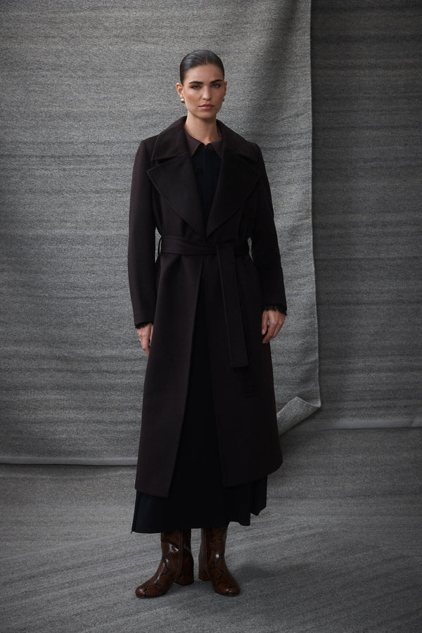 Evans Wool Coat | Espresso