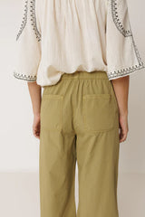 Straight Poplin Pant | Apple
