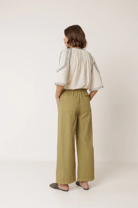 Straight Poplin Pant | Apple