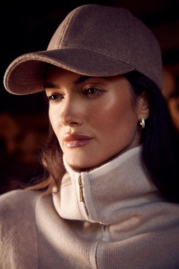Wool Cashmere Cap | Pebble