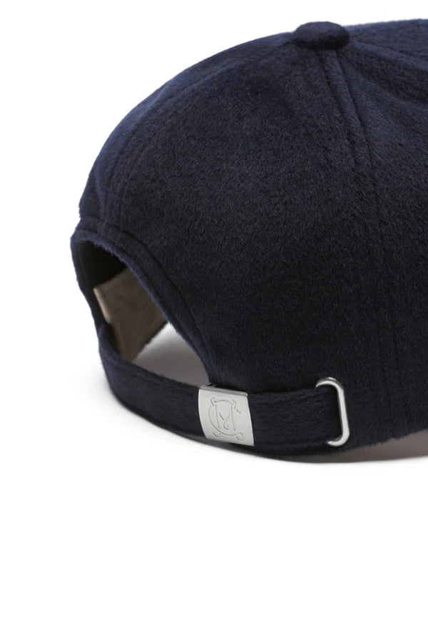 Wool Cashmere Cap | Navy