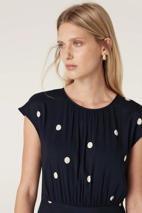 Muse Dress | Navy Spot