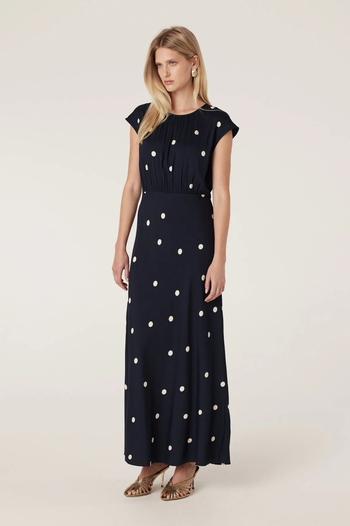 Muse Dress | Navy Spot