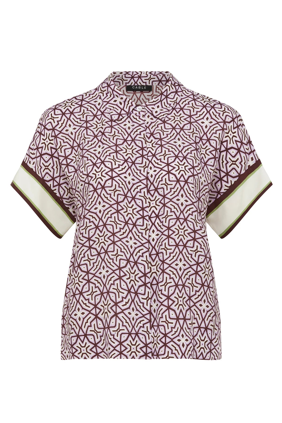 Nova Blouse | Lattice Print