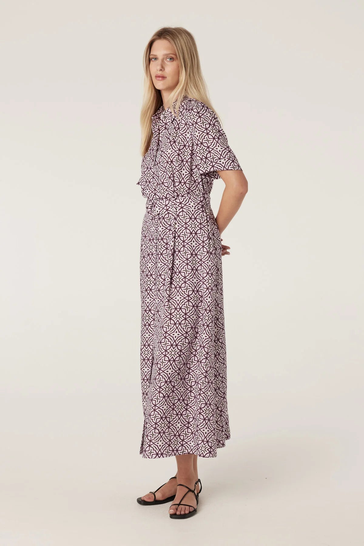 Nova Dress | Lattice Print