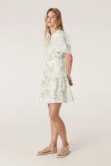 Gracie Linen Dress | Palm Print