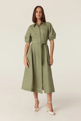 Alana Midi Dress | Olive