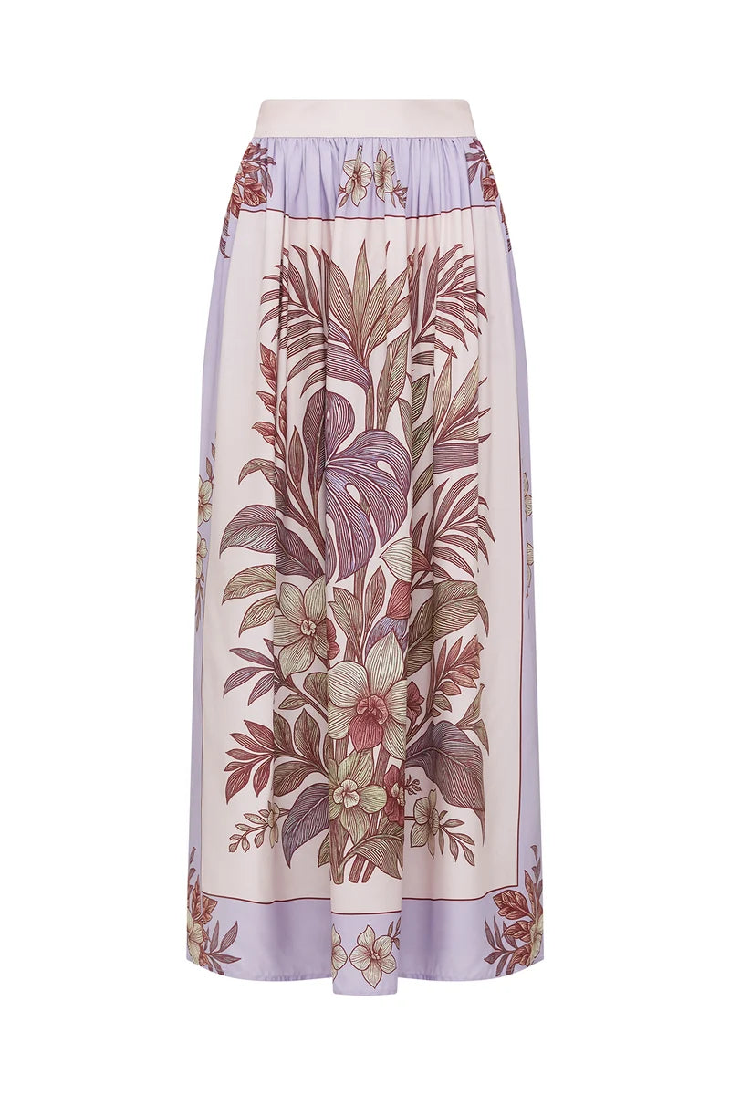 Erika Maxi Skirt | Paradise Print