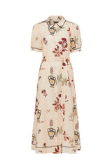 Avondale Linen Dress | Rustic Garden Print