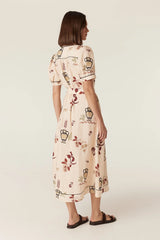 Avondale Linen Dress | Rustic Garden Print
