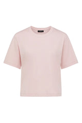 Pima Cotton Boxy Tee | Pale Pink