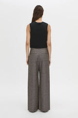 Alba Crop Rib Tank | Black