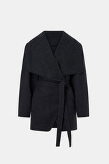 Audrey Wrap Jacket | Charcoal