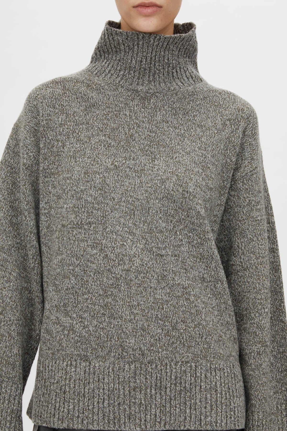 Breccia Wool Knit | Khaki Twill