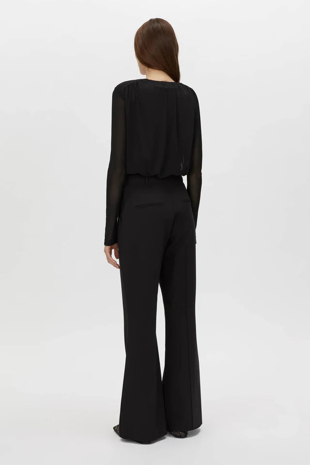 Ervina V-Neck Bodysuit | Black