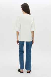 Larissa Logo Tee | Soft White