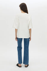 Larissa Logo Tee | Soft White