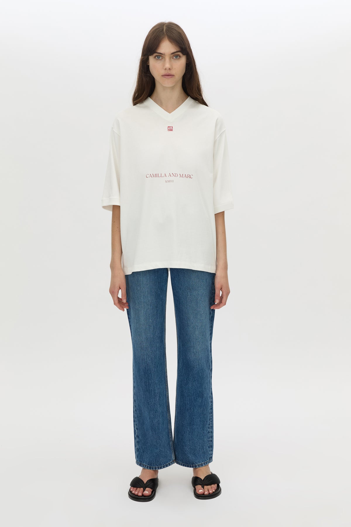 Larissa Logo Tee | Soft White