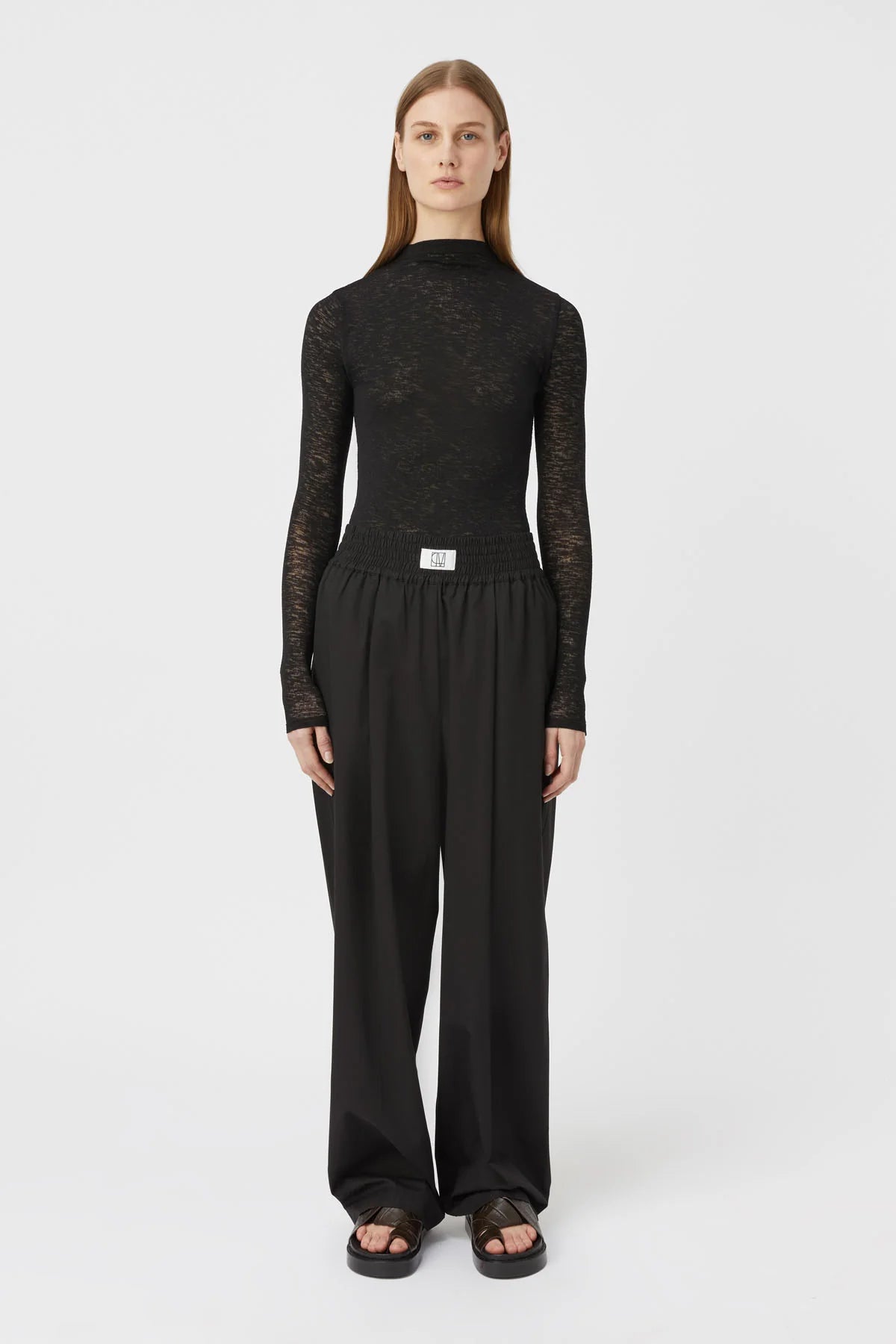 Matinee Long Sleeve Top | Black