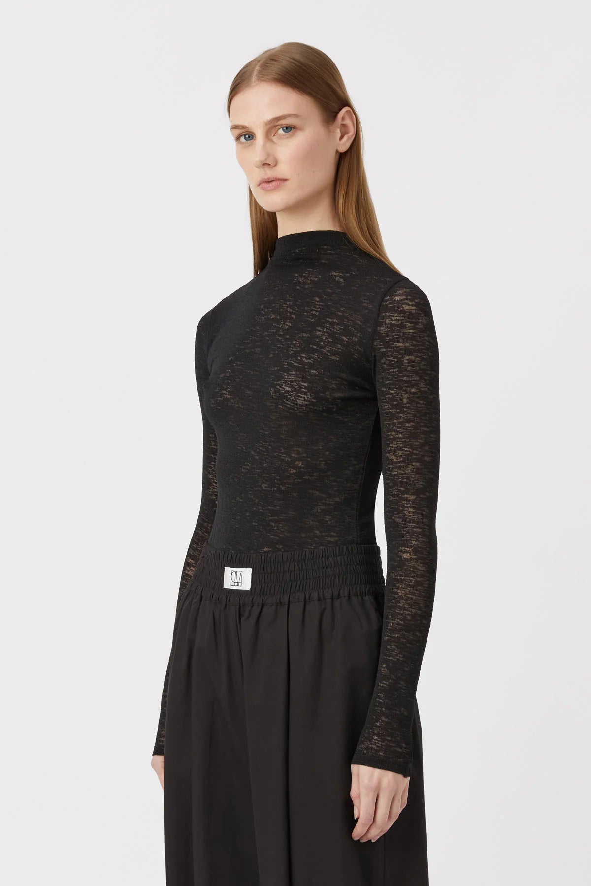 Matinee Long Sleeve Top | Black