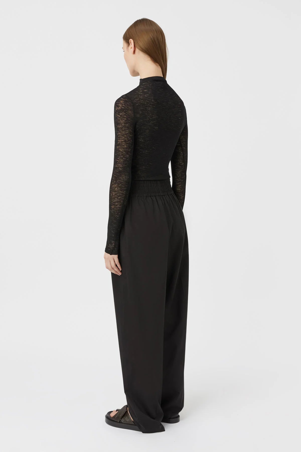 Matinee Long Sleeve Top | Black