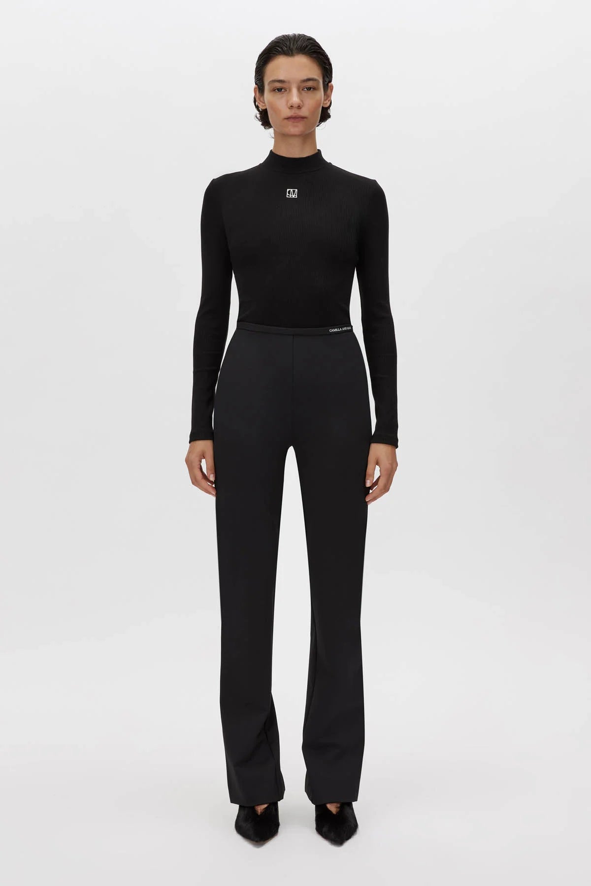 Nora Rib Long Sleeve | Black