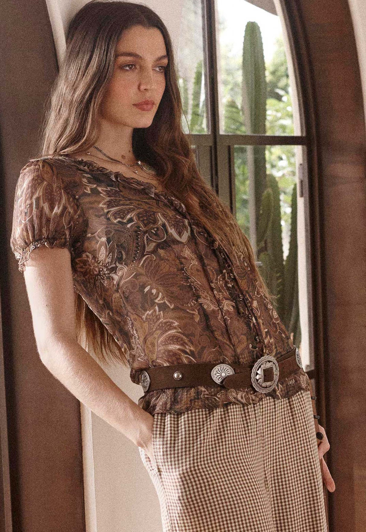 Clandestine Suede Belt | Chocolate