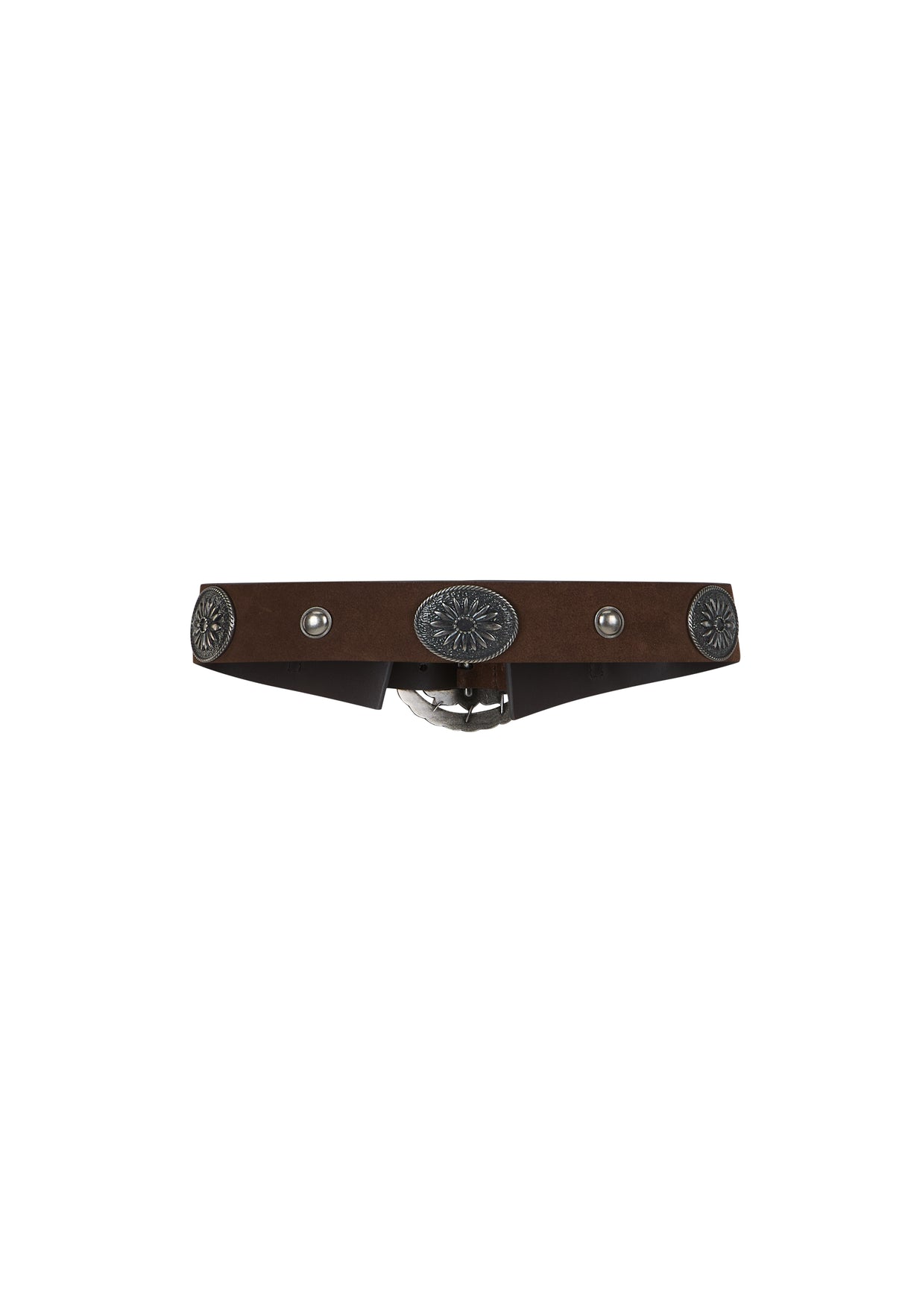 Clandestine Suede Belt | Chocolate