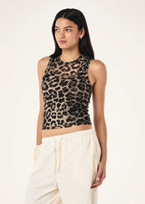 Discovery Mesh Top | Leopard