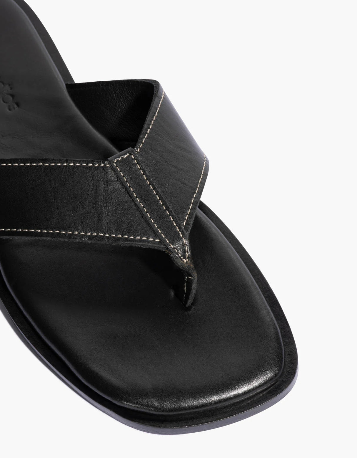 Nadia Sandal | Black Contrast Stitch