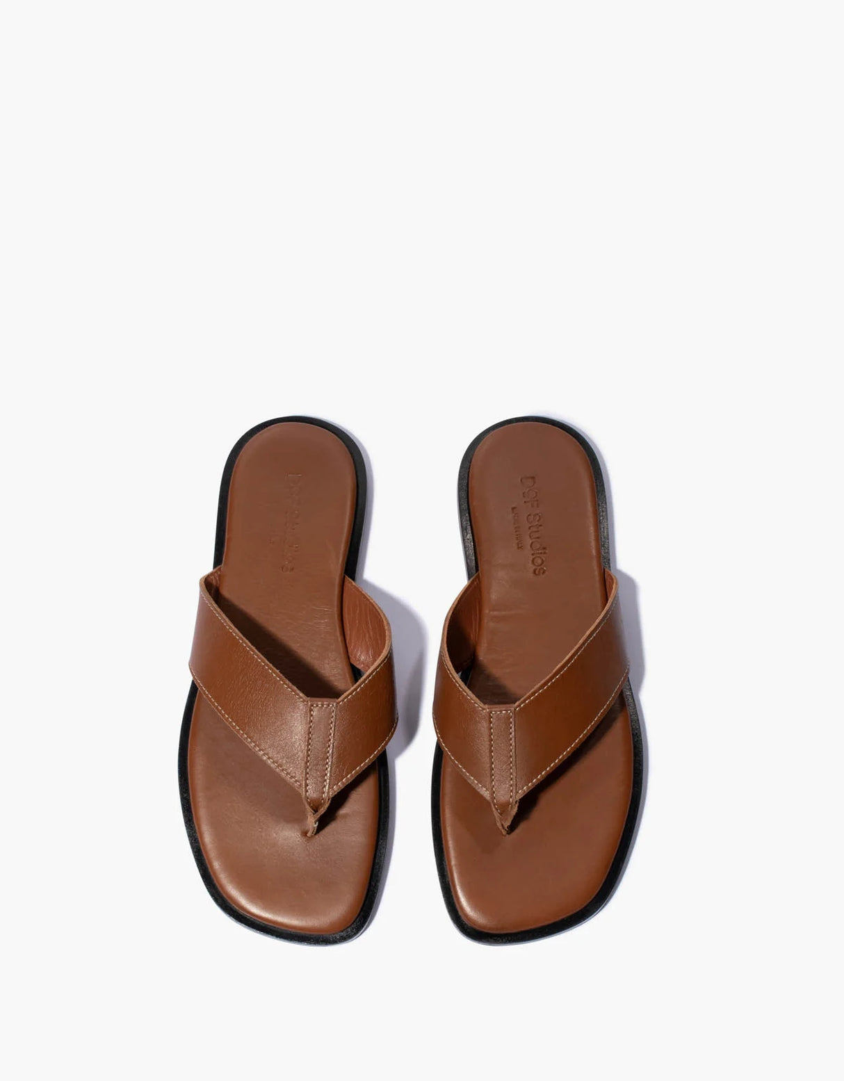 Nadia Sandal | Chestnut Contrast Stitch