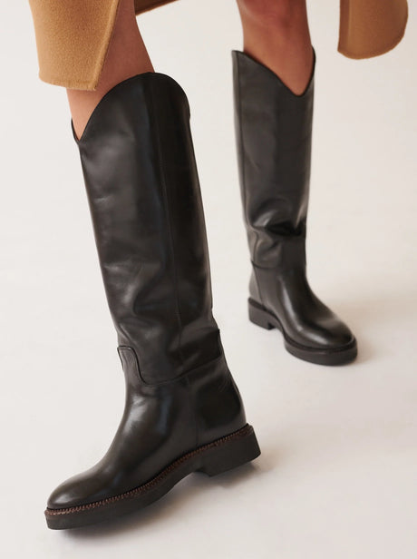 Giada Knee High Boots | Black