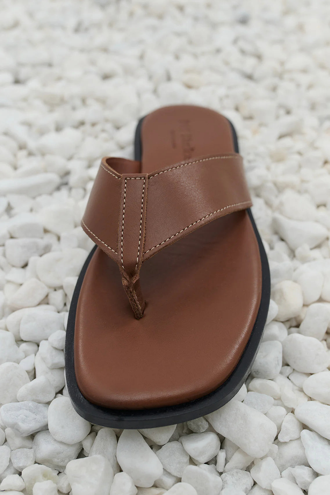 Nadia Sandal | Chestnut Contrast Stitch