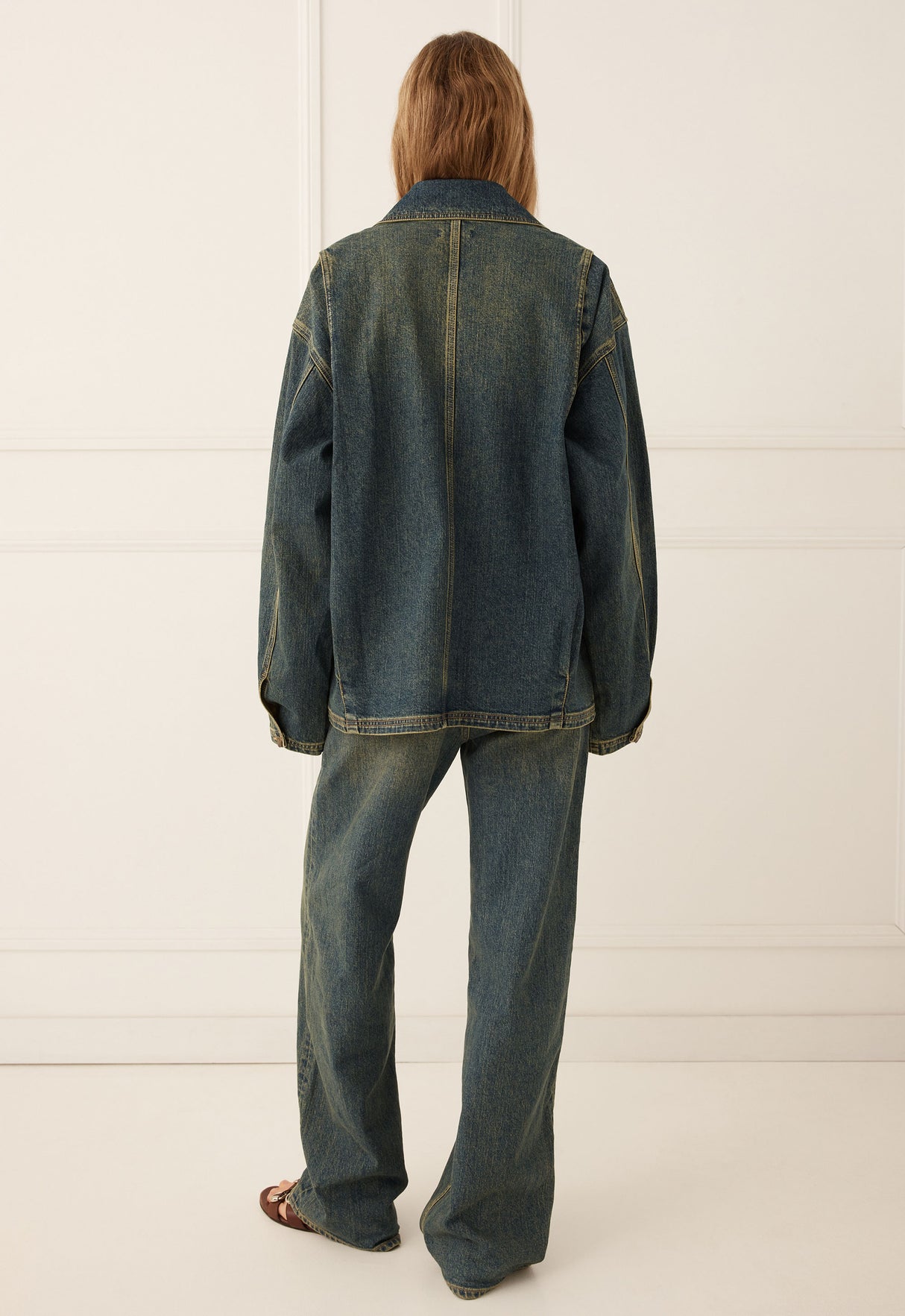 Drew Denim Jacket | Dirty Indigo Blue