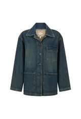 Drew Denim Jacket | Dirty Indigo Blue