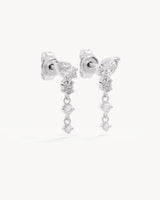 Sterling Silver Guided By The Stars Drop Earrings