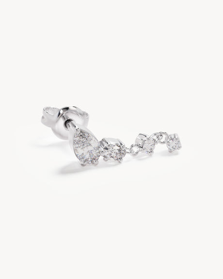 Sterling Silver Guided By The Stars Drop Earrings