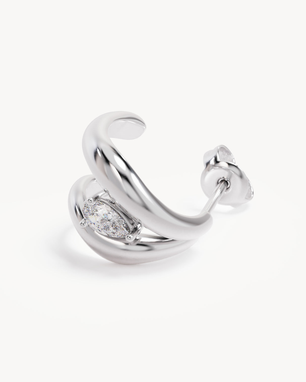 Stirling Silver Celestial Path Hoops