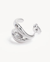 Stirling Silver Celestial Path Hoops