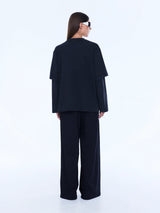 Mock Layer Long Sleeve Tee | Vintage Black/EP Studios