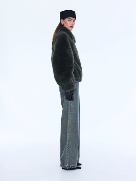 Daphne Faux Fur | Olive