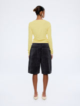 Blair Long Sleeve Top | Celestial Yellow/Oat