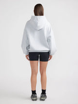 Collegiate Oversized Hoodie | Mid Grey Male