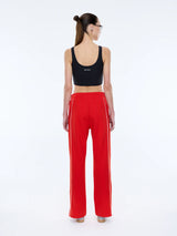 Piper Stripe Pant | Flame Red