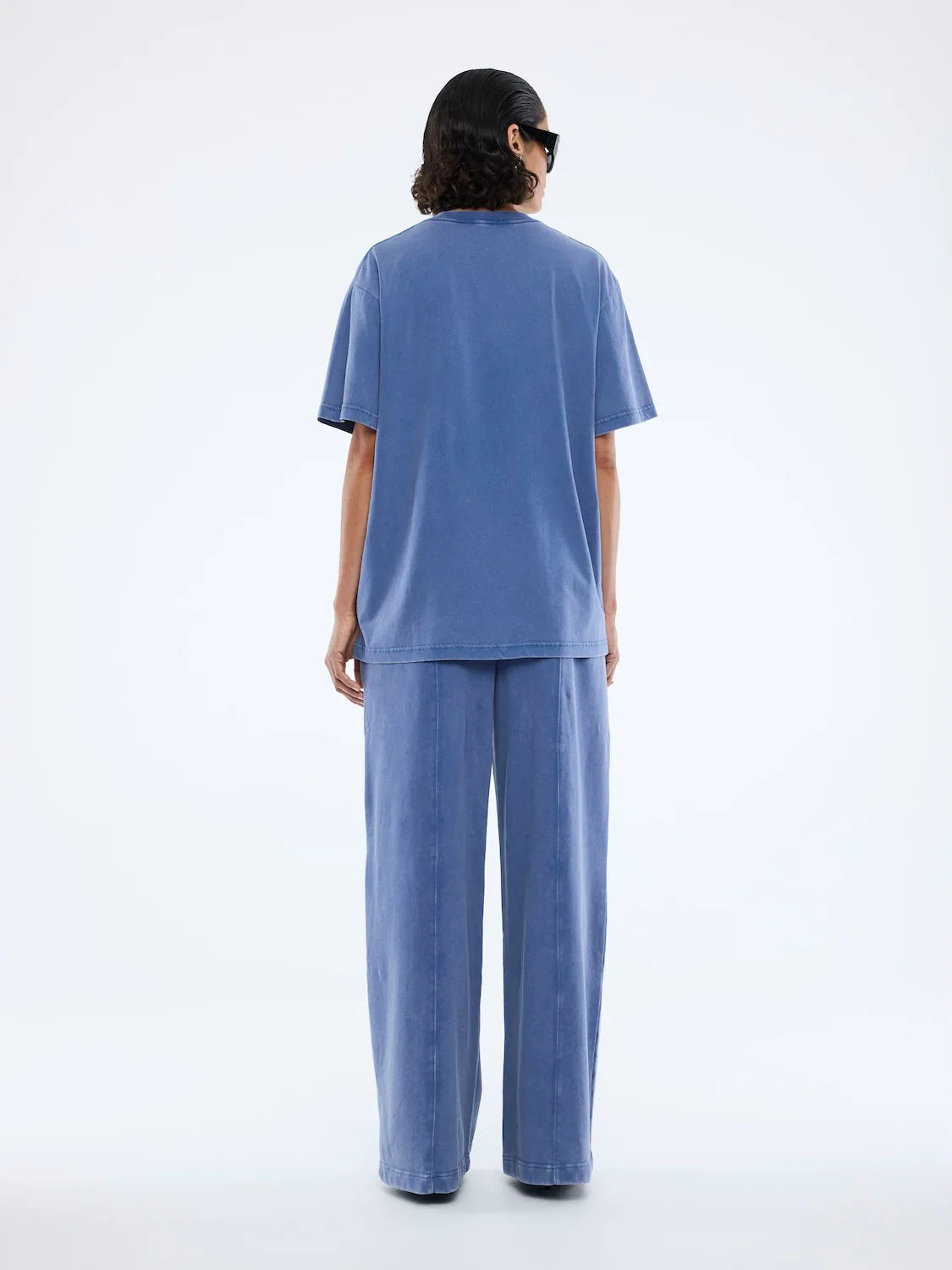 Jessie Oversized Tee Varsity | Indigo Wash
