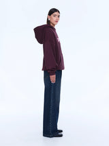 Cassie Oversized Hoodie | Deep Cherry/Pelly