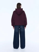 Cassie Oversized Hoodie | Deep Cherry/Pelly