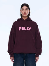 Cassie Oversized Hoodie | Deep Cherry/Pelly