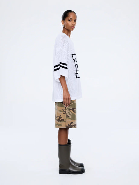 Harper Crochet Jersey | Vintage White