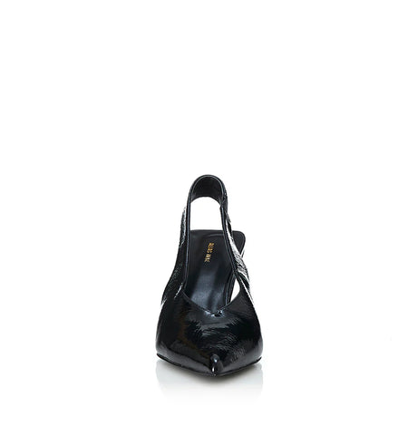 Frankie | Black Crinkle Patent